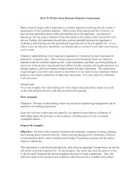 25 Unique How To Write A Resume Objective Statement Best Resume Examples