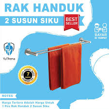 Harga jemuran pakaian stainless dan alumunium ukuran besar tahun 2020. Rak Handuk Stainless Gantungan Handuk Tempat Handuk Jemuran Handuk Jemuran Baju Stainles Shopee Indonesia