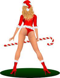 Amazon.com: Sexy Christmas Holiday Stripper in Santa Costume Lingerie  Cartoon Vinyl Decal Sticker (12