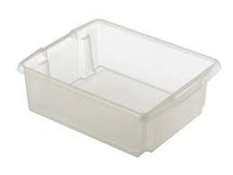 Nos boîtes en plastique standards sont réalisées en pvc transparent mais peuvent être aussi en pet, pet recyclé recyclable : Caisse De Rangement Plastique Transparent 30 Litres Contact Rangestock