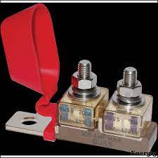 In line standard blade fuse holder; Fuse Block Terminal 30 300a Dual Mrbf Blue Sea Systems
