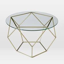 Origami Coffee Table In 2020 West Elm Coffee Table Pedestal Coffee Table Glass Side Tables