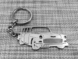 Birthday Gift Custom Keychain Chevrolet 210 Keychain Etsy In 2021 Custom Keychain Car Keychain Keychain