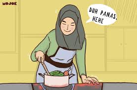 Mewarnai gambar sketsakartun anak muslim gambar mewarnai m ewarnai gambar. 10 Gambar Kartun Muslimah Memasak Di Dapur Paling Populer Lingkar Png