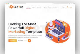 Loptus Digital Marketing Agency Wordpress Theme Seo Digital Marketing Digital Agencies Wordpress Marketing
