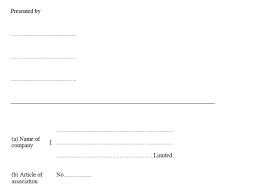 • pengarah yang dilantik dibenarkan menghantar dokumen melalui kaunter. Schedule Form 58 Companies Forms Order 1964 S I No 45 Of 1964 Better Regulation