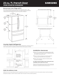 A counter depth refrigerator is simply a type of fridge designed to fit in line with your kitchen counter and cabinetry, creating more space for enhanced accessibility and movement in the kitchen. Samsung Rf24r7201sg User Guide Manualzz