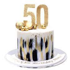 Stylish Black White Gold Cake 544 5 The House Of Cakes Dubai 572 50th Birthday Cake For Women 50th Birthday Cake 70th Birthday Cake