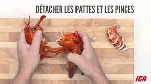 Comment Decortiquer Un Homard Cuit Youtube