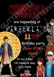 Check out the youtube tutorial and. Stranger Things Birthday Party Invitation Elizabeth