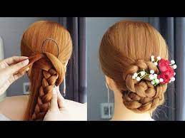 French Braid Low Bun Tutorial Cute Hairstyles Easy And Fast Braids Diy Wedding Hairstyles Youtube Fast Braids Diy Wedding Hair Cute Hairstyles