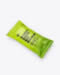 Download Glossy Snack Bar Mockup In Flow Pack Mockups On Yellow Images Object Mockups PSD Mockup Templates