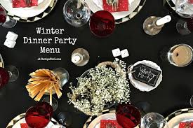 You can adjust the fonts and color themes, as well. Winter Dinner Party Menu Recipe Girl