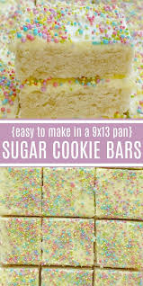 Sugar Cookie Bars Recipe Desserts Made In 9x13 Pan Sugar Cookie Bars Made In A 9x13 Pan That Sugar Cookie Bar Recipe Sugar Cookie Bars Sugar Cookies Recipe