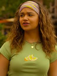 Outer Banks S04 Kiara Carrera Green Lemon Print T-Shirt