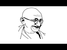How To Draw Mahatma Gandhi Ji Face Drawing Step By Step Youtube Face Drawing Drawing Sketches Face Art Drawing
