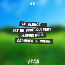 Le Silence Est Un Bruit Qui Peut Parfois Nous Dechirer Le Coeur Lasantemag Citations Quote Inspiration Moti Book Worth Reading Quotes Tech Company Logos