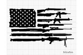 Download American Rifle Flag Svg American Flag Svg With Rifle 1133056 Cut Files Design Bundles