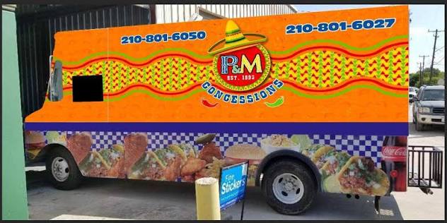 P&M Concessions Food Truck — Mexican torta restaurant food truck in San Antonio, Texas