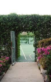 Secret Tennis Court Private Tennis Court Outdoor Exterior