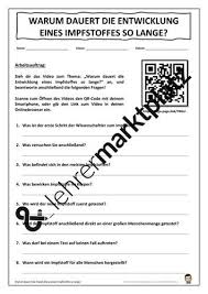 Die Entwicklung Eines Impfstoffes Homeschooling Unterrichtsmaterial Im Fach Biologie In 2020 Berufliche Bildung Biologie Entwicklung
