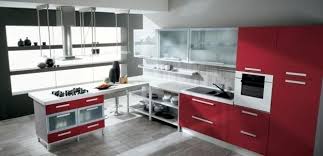 75 Plus 25 Contemporary Kitchen Design Ideas Red Kitchen Cabinets And Island Designs Kitchen Design Contemporary Kitchen Design New Kitchen Designs