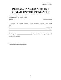 Info sewa rumah dan kontrakan murah di jakarta, tangerang, bekasi, depok, bogor, bandung, surabaya, dan kota lainnya di indonesia, bayar harian bulanan tahunan. Perjanjian Sewa Rumah Bilik Tenancy Agreement Rasa Serta