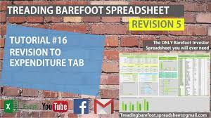 Possessing a blank spreadsheet is presently easy with the aid of template. Barefoot Investor Spreadsheet Rev 5 Expenditure Tab Youtube