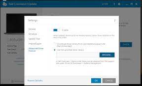 These websites are great sources for drivers when downloading from the manufacturer isn't possible. Advanced Driver Restore Using Dell Command Update Dell Uk