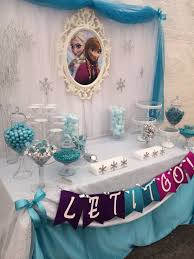 Frozen Candy Buffet By Bizzie Bee Creations Frozen Tea Party Frozen Theme Party Frozen Birthday Party
