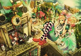 Alice In Wonderland Anime Queen Of Hearts Chesire White Rabbit Dekupazh Alisa V Strane Chudes Strana Chudes