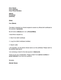 Jun 08, 2021 · sample employment verification letter. Request For Birth Certificate Template
