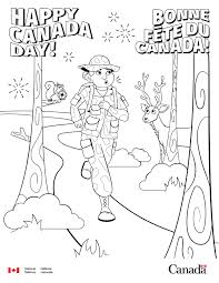 Wish your mother and father a very pleasant and happy anniversary with this complicated colored color page. Canada Day Colouring Pages Canada Ca