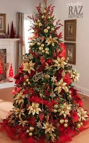 Decoracion De Arboles De Navidad Modernos Color Rojo Christmas Tree Decorations Diy Cool Christmas Trees Gold Christmas Decorations