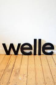 Vintage Buchstaben Letters Reklame Leuchtreklame Typografie Neon Maritim Welle Deko Dekoration Leuchtreklame Buchstaben Deko Leuchtbuchstaben