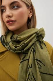 DG WOODBOR Stylish Horse Desenli Siyah Haki Şal&Pareo Fiyatı, Yorumları