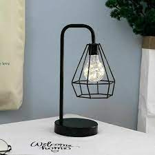 Given the wired construction of the lamp, a transparent light bulb with a fancy wire inside does come to its full appearance. Led Table Lamps Retro Black Geometric Wire Industrial Led Light Bulb Table Lamps Bed Side Battery Table Lamp Led Table Lamps Aliexpress