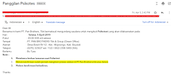 Tes toefl itp di semarang meliputi unnes, undip, udinus, ef semarang. Pengalaman Mengikuti Tes Seleksi Di Pt Pan Brother S Boyolali Rufidea Sharing And Tips