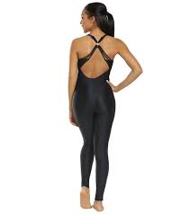 Danskin X Jenna Dewan Yoga And Dance Strappy Tank Mesh Unitard