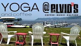 July Yoga and Coffee on the lawn at Elvio's