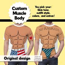 Mens Custom Swimsuit Muscle Body Tshirt: Bachelor Party, Halloween | Bod  Tee Shop - Etsy
