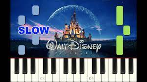 The intro to disneyland movies,me covering it on piano in my rendition (i own nothing all rights belong to. Slow Super Easy Piano Tutorial Disney Intro Theme For Beginners With Free Sheet Music Youtube