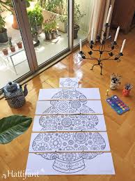 I blame disney for this! Giant Poster Mandala Christmas Tree To Color In Hattifant
