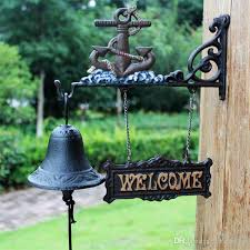 Pleine d'esprit, elle se détourne. Acheter Fonte Ancre Du Bateau Bienvenue Diner Cloche Jardin Suspendu Patio Bateau Plage Mer Ancre Bell Nautique Seashore Main Door Bell De 46 23 Du Haolyhelen Dhgate Com