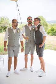Short Suit Waistcoat Suit Groom And Groomsmen Beach Wedding Groom Attire Mens Casual Wedding Attire Groomsmen Attire Beach Wedding Groomsmen Beach Attire
