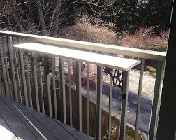Kulshan Diy Balcony Railing Table Bracket Set For Deck Bars Etsy In 2020 Balcony Railing Deck Railings Deck Bar