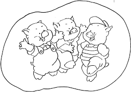 « jogos dos 7 erros para imprimir e colorir. Desenho De Tres Porquinhos Celebrando A Vida Para Colorir Tudodesenhos