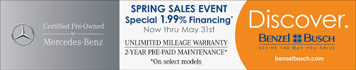 Welcome to fletcher jones motorcars. Mercedes Benz Certified Pre Owned Spring Sales Event Benzel Busch