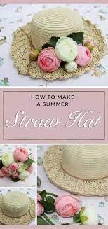 How To Decorate A Summer Straw Hat Or Easter Bonnet Yorkshire Wonders Straw Hat Diy Easter Bonnet Straw Crafts