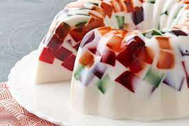 Cremoso Postre Mosaico De Gelatina Jell O Comida Kraft
